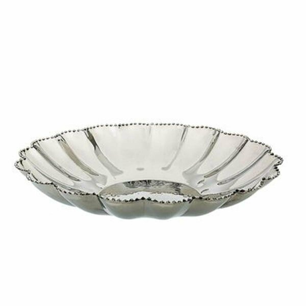 Classic Touch Decor Round Flower Shaped Tray MDFD57